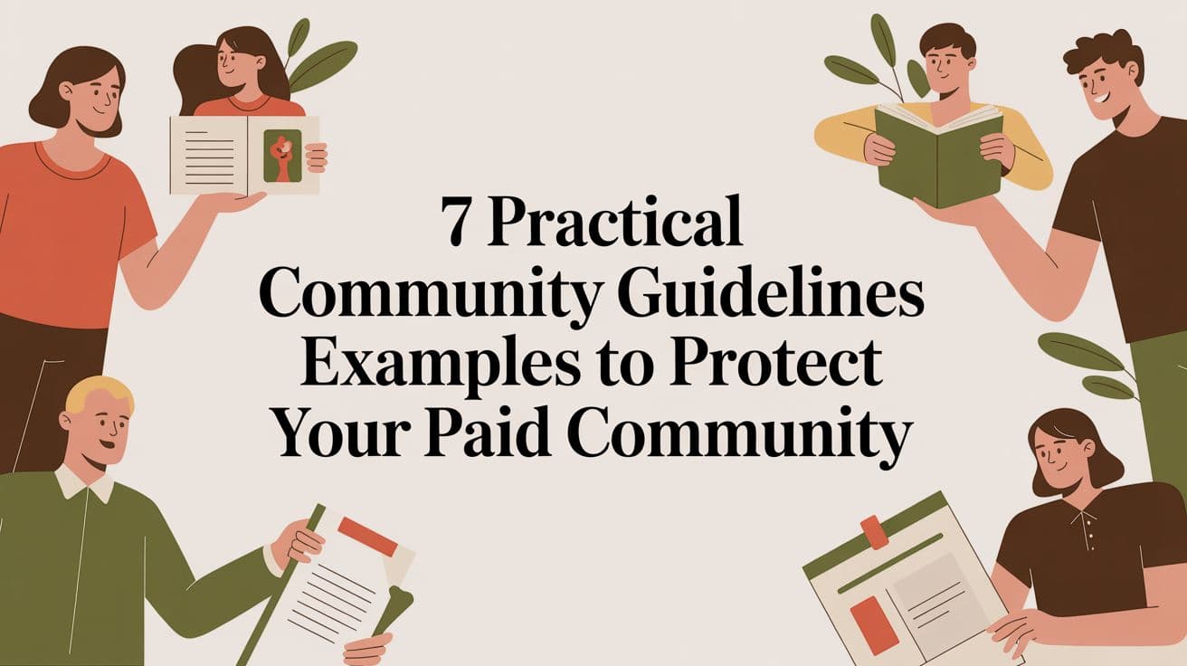 7 Practical Community Guidelines Examples to Protect Your Paid Community
